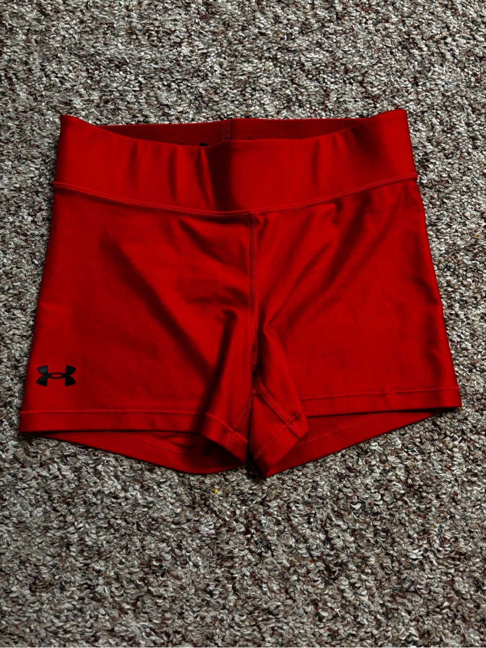 Under Armour Women's Red Performance Compression Shorts